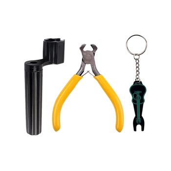

Guitar String Winder and Cutter 3 In-1 Restringing Tool for Fit Most Guitars