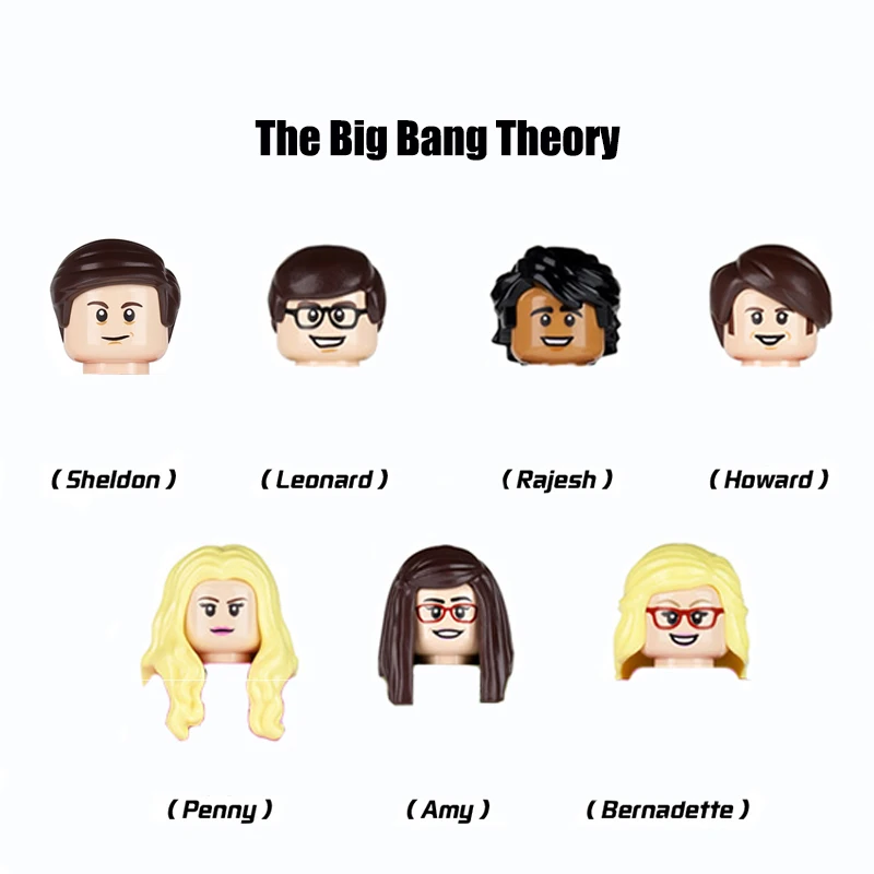 

Set/7pcs The big bang theory Sheldon Penny Amy Leonard Rajesh Leonard Bernadette Howard Mini Action figure Toys for Kids Gift