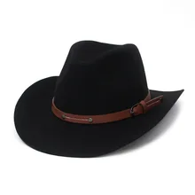 2021 Fashion Wool Fedora Hat For Women Chapeau Black Hats For Men Simple Wide Brim Four Seasons Female caps Fashion Top Jazz Cap