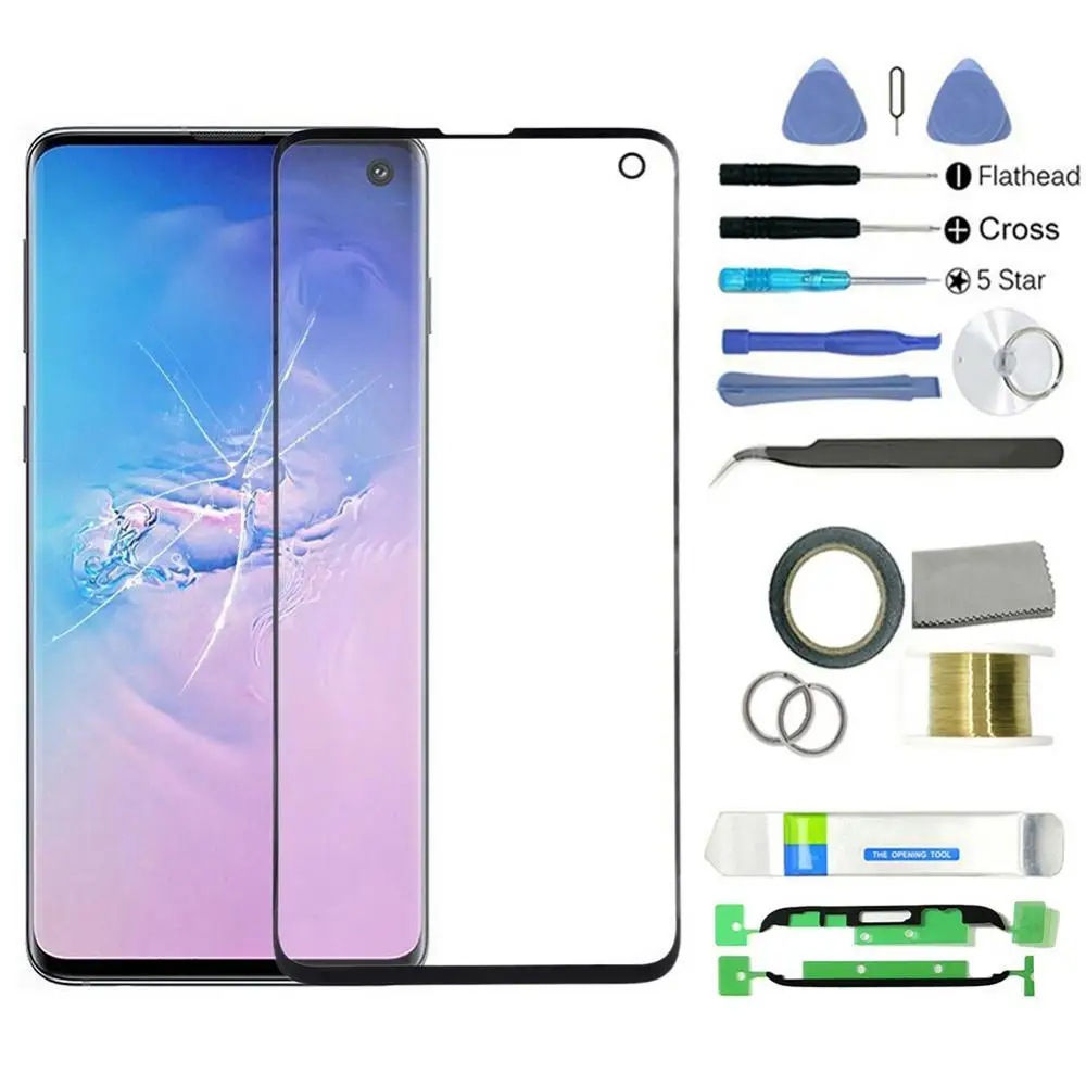 Kit Di Strumenti Di Riparazione Per La Sostituzione Dello Schermo Dell'Obiettivo Anteriore Esterno In Vetro Per Galaxy S8/S8 Plus/S9/S9 Plus/S10E/S10/