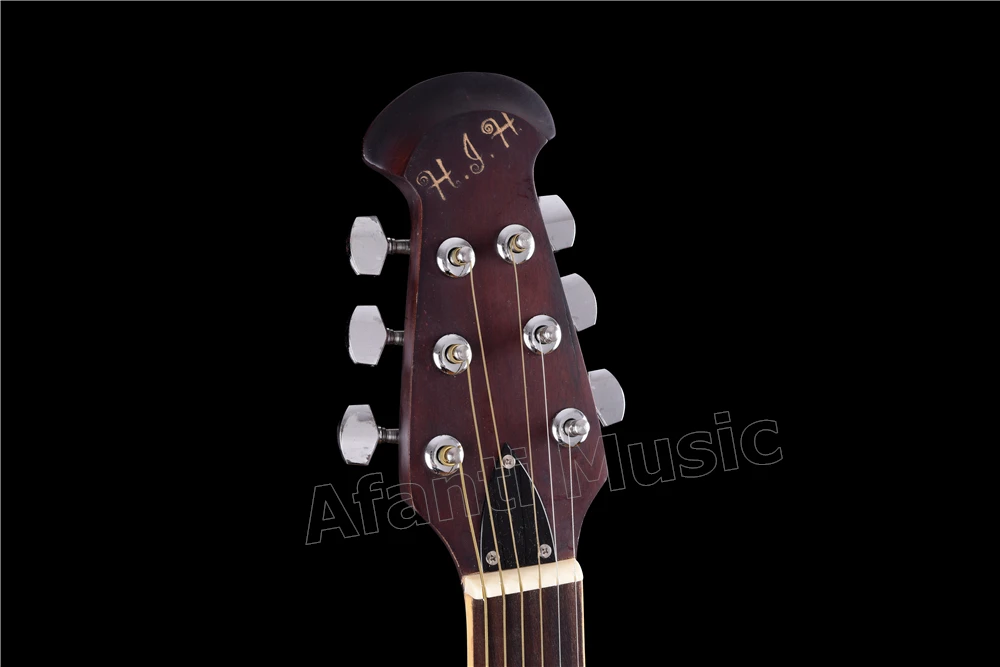 Горячее предложение! Распродажа! Afanti музыка супер Roundback/углеродное волокно задняя и боковая Акустическая гитара(ANT-053