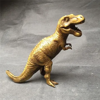 

Antique Pure copper dinosaur Tyrannosaurus Ornament Tea Table Home Office Desk Decorative Ornament Feng Shui Crafts Decoration