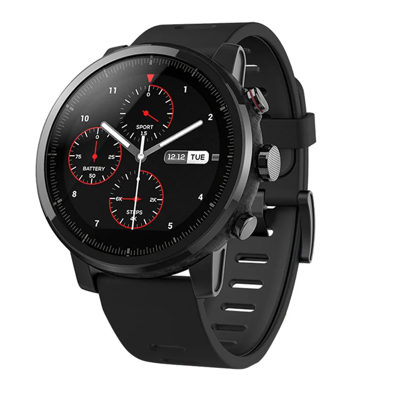 Xiaomi huam Amazfit Stratos 2, умные часы для плавания, глобальная версия, спортивные Смарт-часы xiaomi, gps, пульсометр, gps, 5 АТМ, водонепроницаемые - Цвет: Stratos