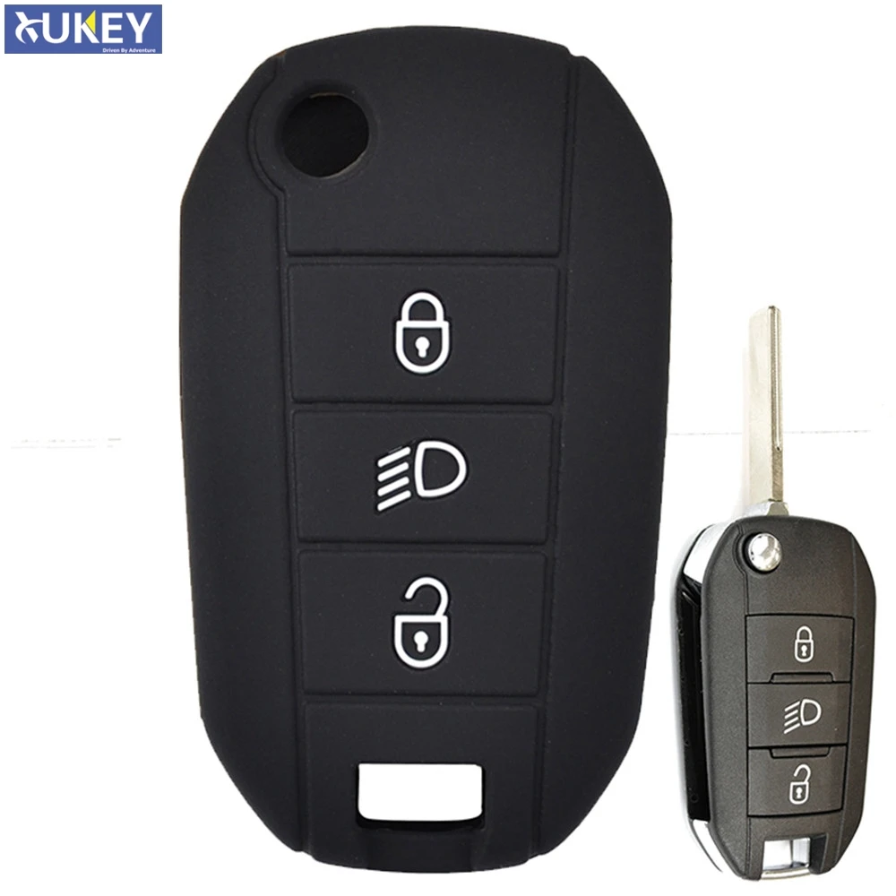 Silicone Remote Key Case Fob Cover Skin Holder For Peugeot 208 2008 308 3008 508 408 307 4008 for Citroen C3 C4 C5 C6 C8 key case key case cover remote control case cover