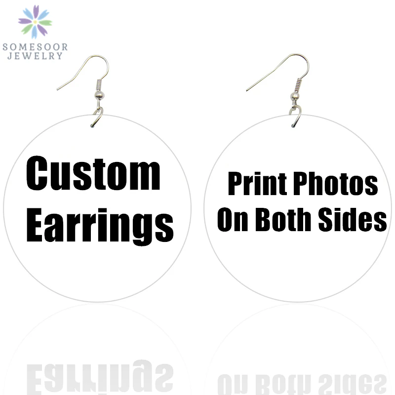 SOMESOOR Vintage Bohemian Flower Wooden Drop Earrings African Ethnic Beautiful Loops Pendant Dangle Jewelry For Women Gifts