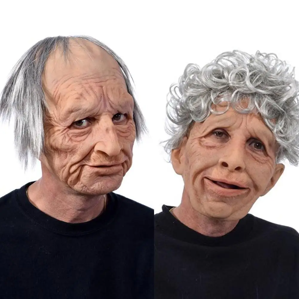 

1 Pc Mask Old Man Scary Mask Cosplay Full Head Latex Halloween Party Party Cosplay Mask Helmet Real Cosplay Funny Mask Mask V3N5