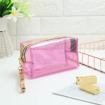 

Candy Color Transparent Large Capacity Multifunctional Clutch Bag Makeup Bag Large Capacity Women Cosmetic Bag Storage Bag Cute