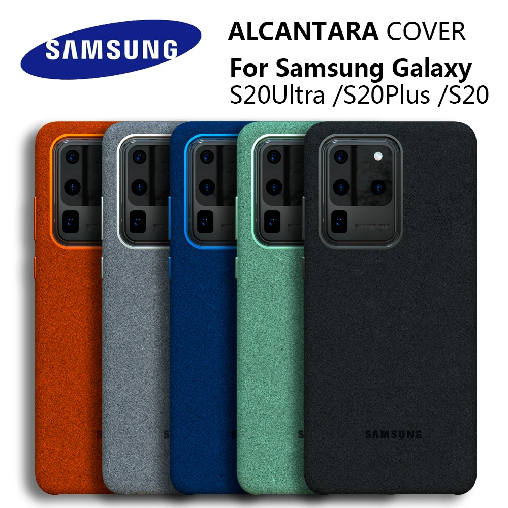100% Original GENUINE Samsung S20 Ultra Case Galaxy S20Plus plus Alcantara Cover Leather Premium Full Protect 5 color | Мобильные
