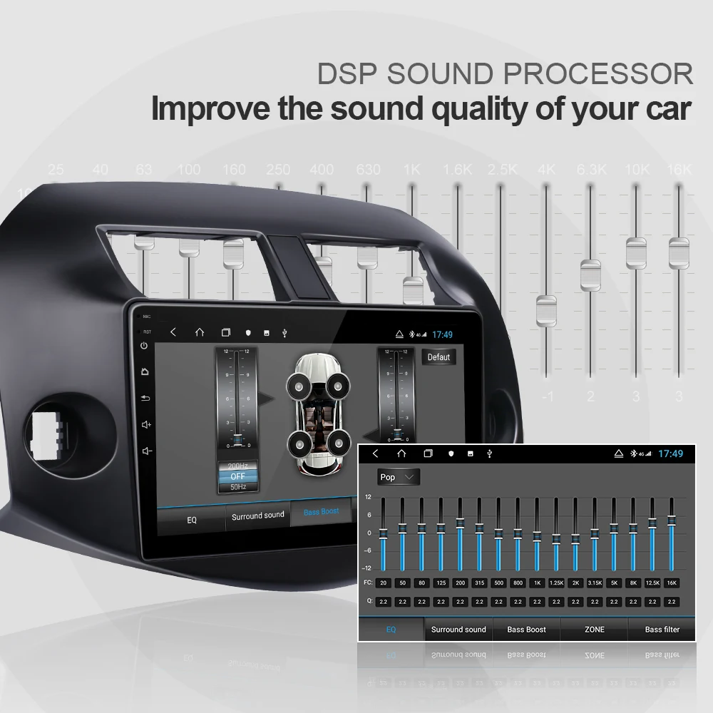 Top Isudar H53 4G Android 1 Din Auto Radio For Toyota/RAV4 2007-2011 Car Multimedia 8 Core RAM 4GB ROM 64GB GPS DVR Camera IPS DSP 5