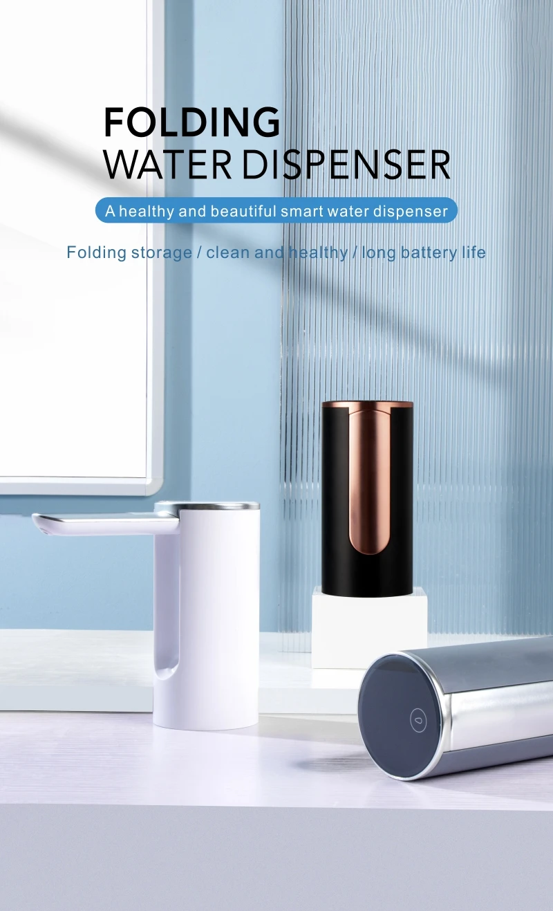 Description Picture 2 of itemPortable Electric Water Dispenser Foldable Water Absorber Output Display Rechargable Button Control Mini Automatic Water Pump