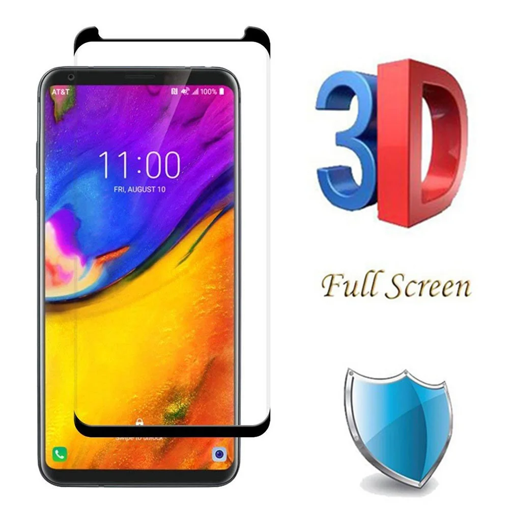 3D изогнутое закаленное стекло для LG V30 V40 V50 Thinq полное покрытие Защита экрана PLUS