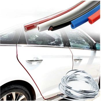 

5M Car Door Bumper Strip Rubber Self-adhesive Door Scratch Protector Auto Edge Guard Cover Anti Collision Protection Strip