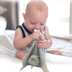 Juguete de peluche de animales de peluche para bebé recién nacido, toallas de felpa de 0 a 12 meses, juguetes para dormir, sonajero para dormir, mordedores, muñeca, regalo de cumpleaños para niña