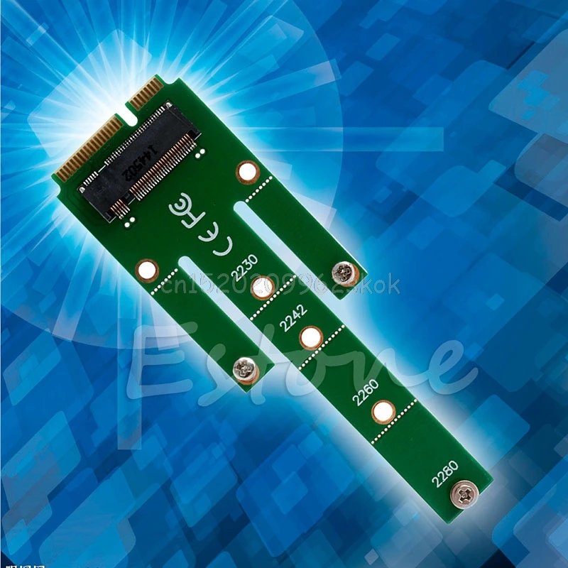 NGFF M.2 B Ключ SATA на основе SSD до 2230 2242 2260/80 мини PCI-e адаптер mSATA карта