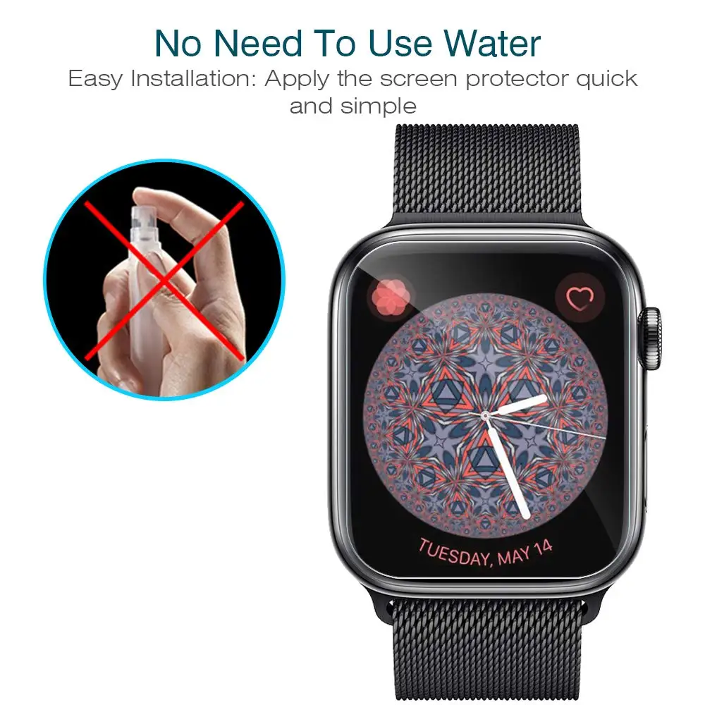 Мягкая Гидрогелевая полная Защита экрана для Apple Watch 38 мм 42 серия 3 2 iWatch 40 44 4 5 6 SE TPU