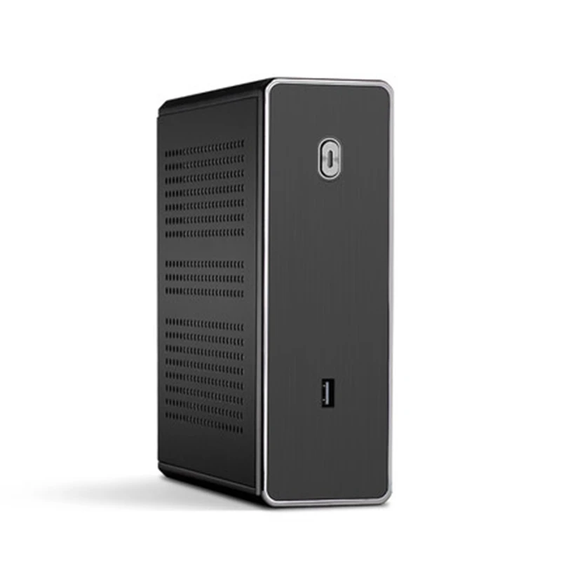 PC Gamer Корпус чехол HTPC Mini ITX материнская плата настольный компьютер маленький бесшумный игровой охлаждающий корпус полностью алюминиевый