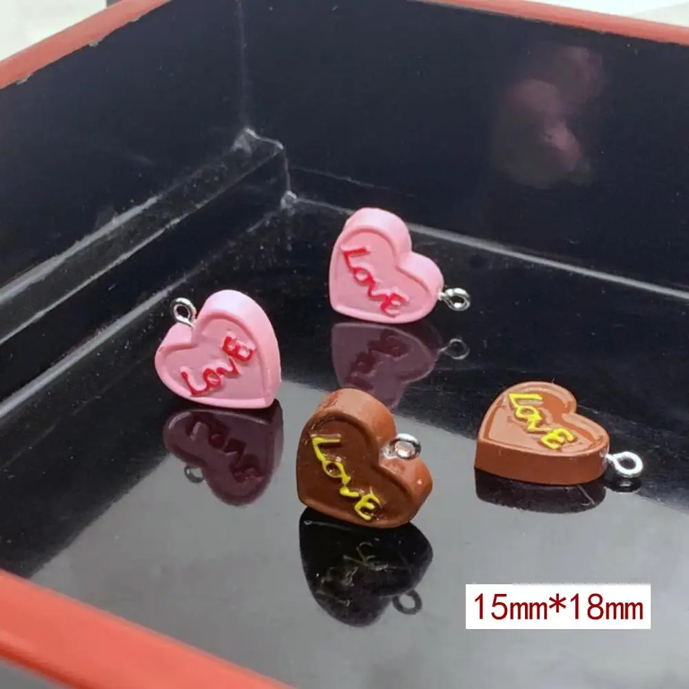 Симпатичные 3D Подвески для торта в виде сердца 6 шт. 15 х18 мм | Украшения и