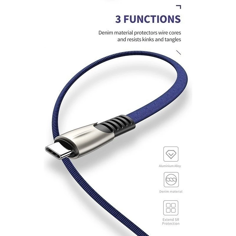 5А Type C кабель для быстрой зарядки USB передачи данных QC 3 0 быстрое зарядное