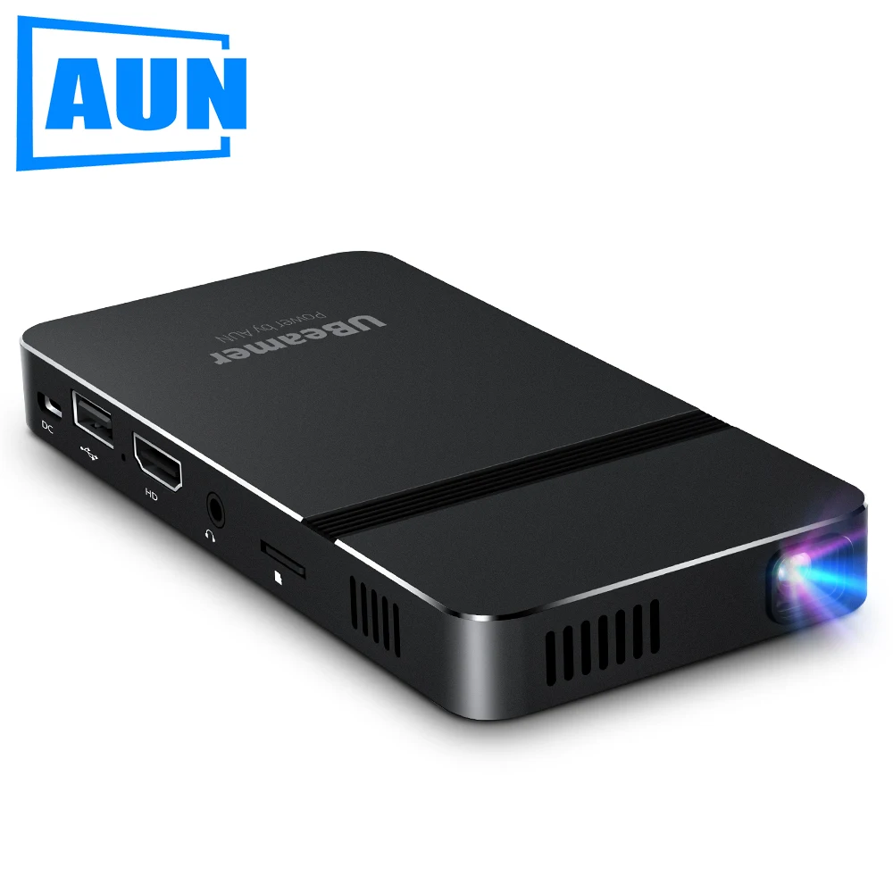 AUN Ubeamer 1 MINI Projector Laser Beamer 4K Video Home Theater Portable DLP for Cinema Mobile Phone | Электроника