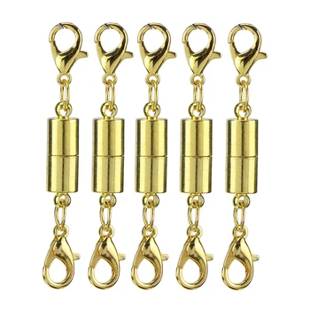 

10Pcs/set Cylinder Magnetic Clasps Hooks Magnet Buckle Connectors Claps For Craft Bracelet Necklace DIY Jewelry Making
