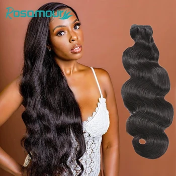 

10A Indian Raw Human Hair Weave Bundles Body Wave Remy Virgin Hair Natural Color 100% Human Hair Bundles Hair Extension Full