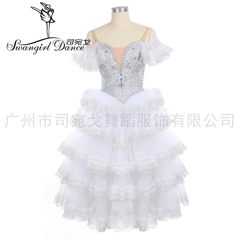 Slive spanish yagp professional ballet stage costume tutu dress girls performance ballet costume for women BT3010