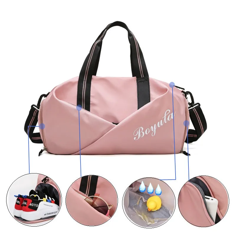 Handbag Shoes Training-Bags Yoga-Mat Sporttas Travel Fitness Women Mochila for Dry Wet