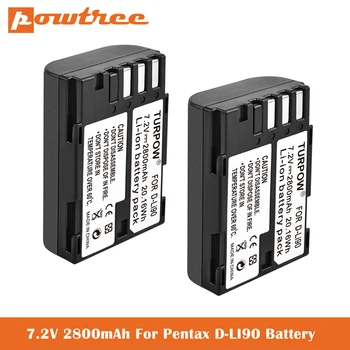 

7.2V 2800mAh D-LI90, DLI90 Batteries for Pentax K-1 DSLR, K-01, K-3, K-3 II, K-5, K-5 II, K-5 IIs, K-7,SLR 645D Digital Camera