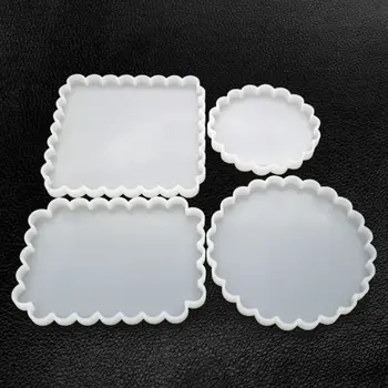 

Silicone Mold DIY Crafts Round Square Coaster Cup Pad Making Resin Molds