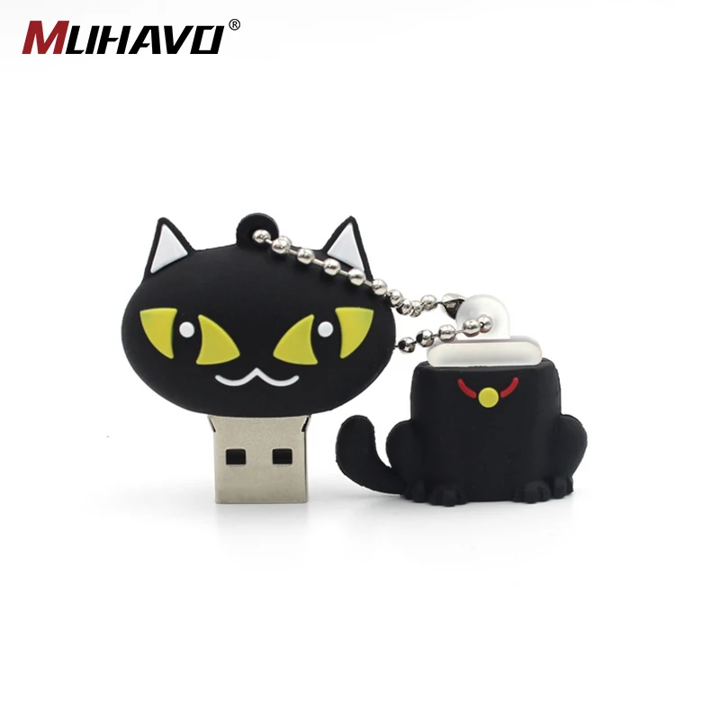 Usb флеш накопитель 128 ГБ 64 USB 16 4 Гб сова пчела лиса Пингвин мультяшная флешка 32