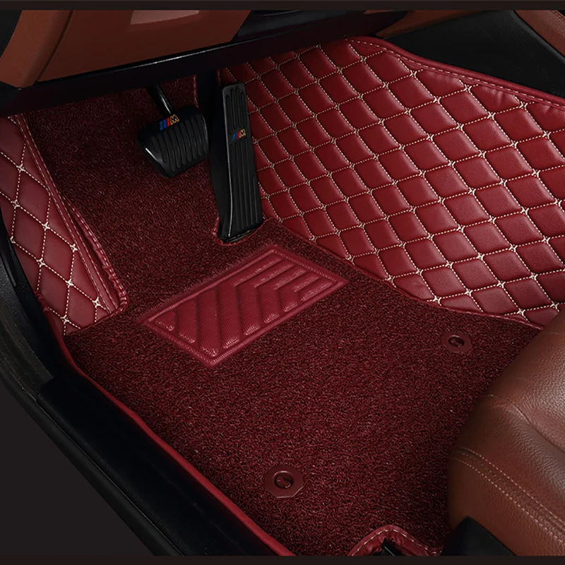 custom Double layer car floor mats for Fiat Freemont 500X Bravo Ottimo Viaggio All Models auto accessories | Автомобили и