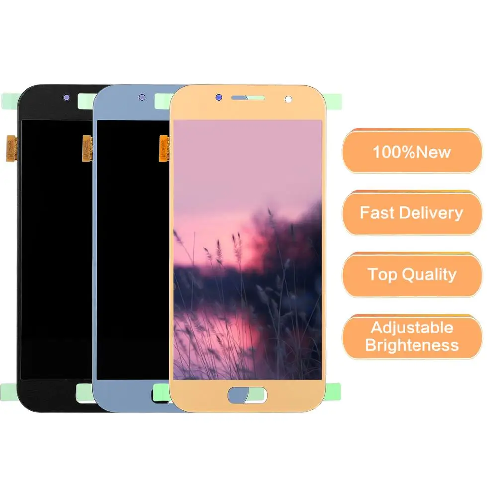 

Adjustable Brightness Replacement For Samsung Galaxy A3 2017 A320 A320F A320M A320Y LCD Display+Touch Screen Digitizer Assembly