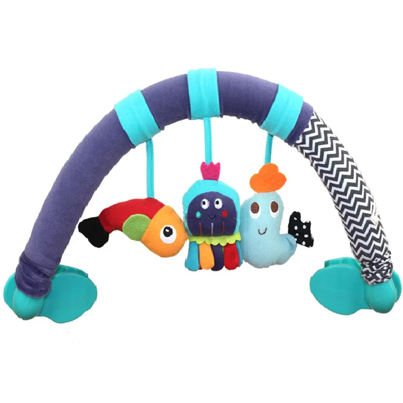 Детские кроватки погремушка Babyplay детский ручной Колокольчик многофункциональная плюшевая игрушечная коляска мобильные подарки Младенческая туристическая арка