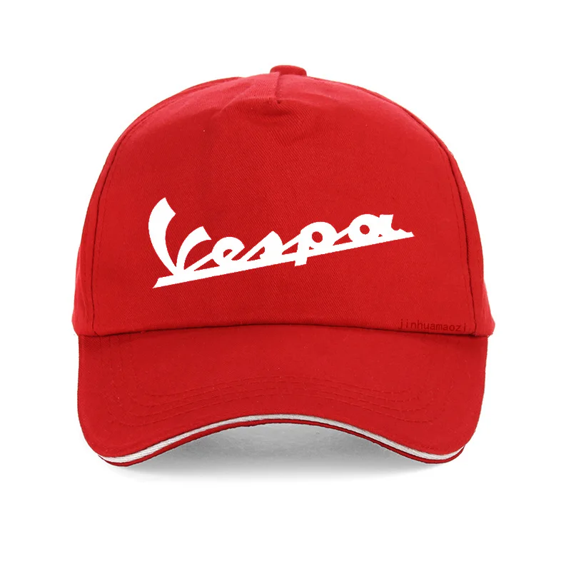 Vespa, мужская Кепка,, забавная, Vespa, бейсболка, хлопок, летняя мужская, wo, мужская, регулируемая, хип-хоп, бейсболка, bone - Цвет: Красный