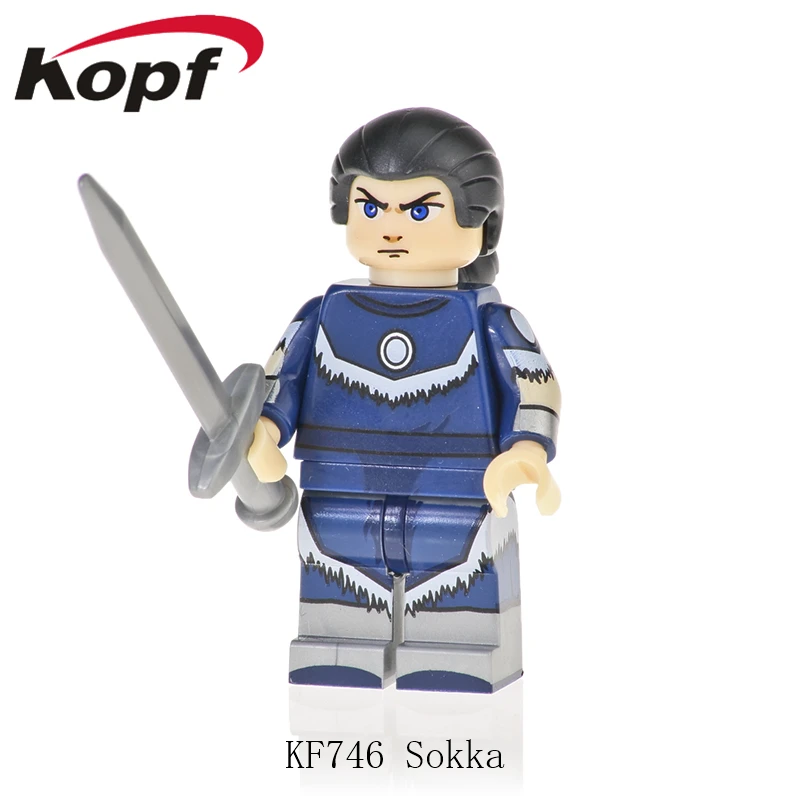 Пластиковые строительные блоки Sokka PrinceZuko Катара Aang кирпичи фигурки куклы игрушки для детей KF745