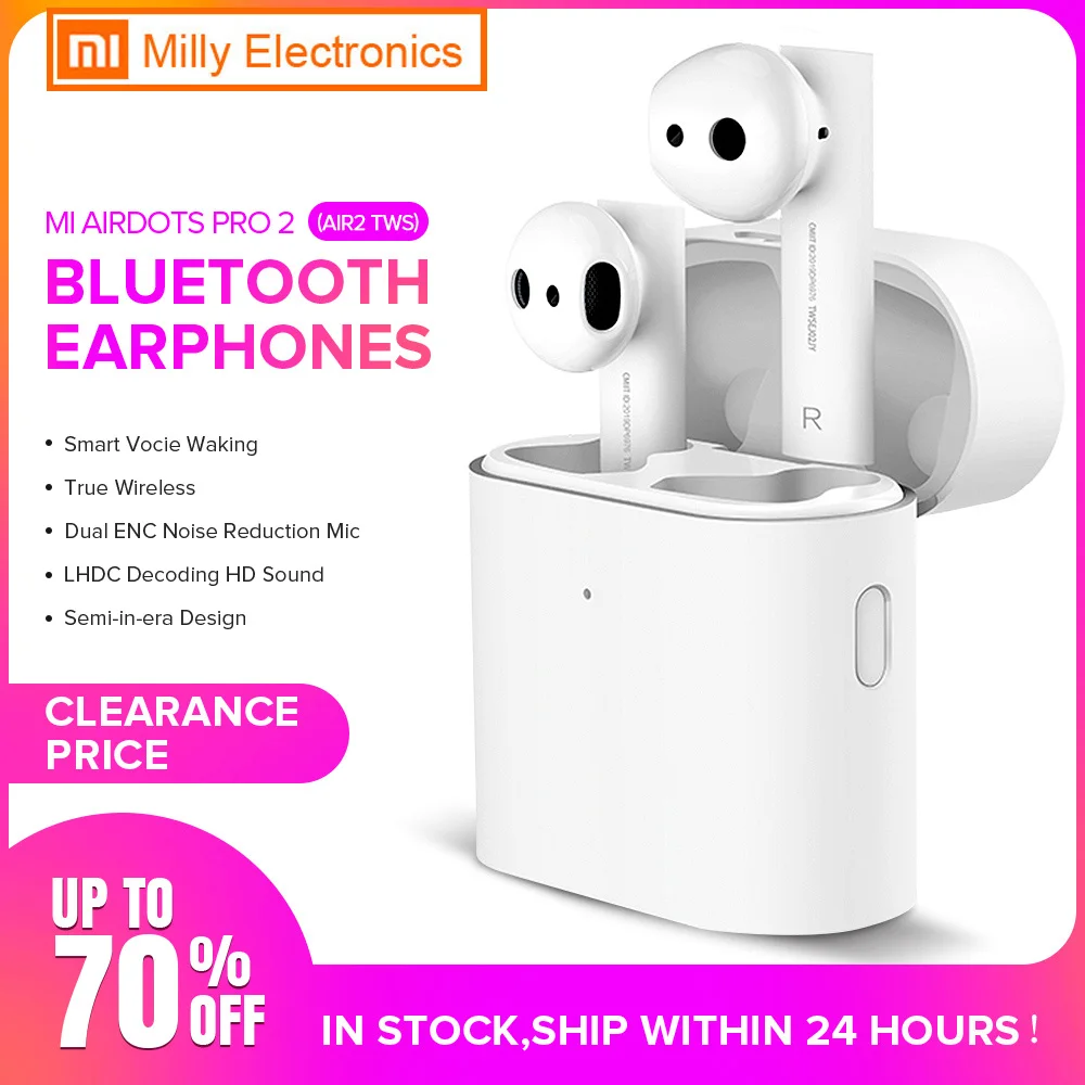 Оригинальный Xiaomi Airdots Pro 2 TWS Bluetooth Air беспроводные наушники Смарт Голосовое
