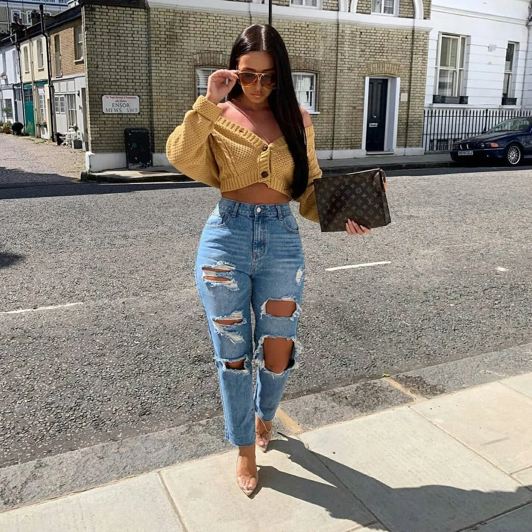 Women Knitted Cropped Cardigan Sweaters Female Short Coat V Neck Single Breasted Knitwear Spring Autumn Solid Shawl Jacket oversized sweaters