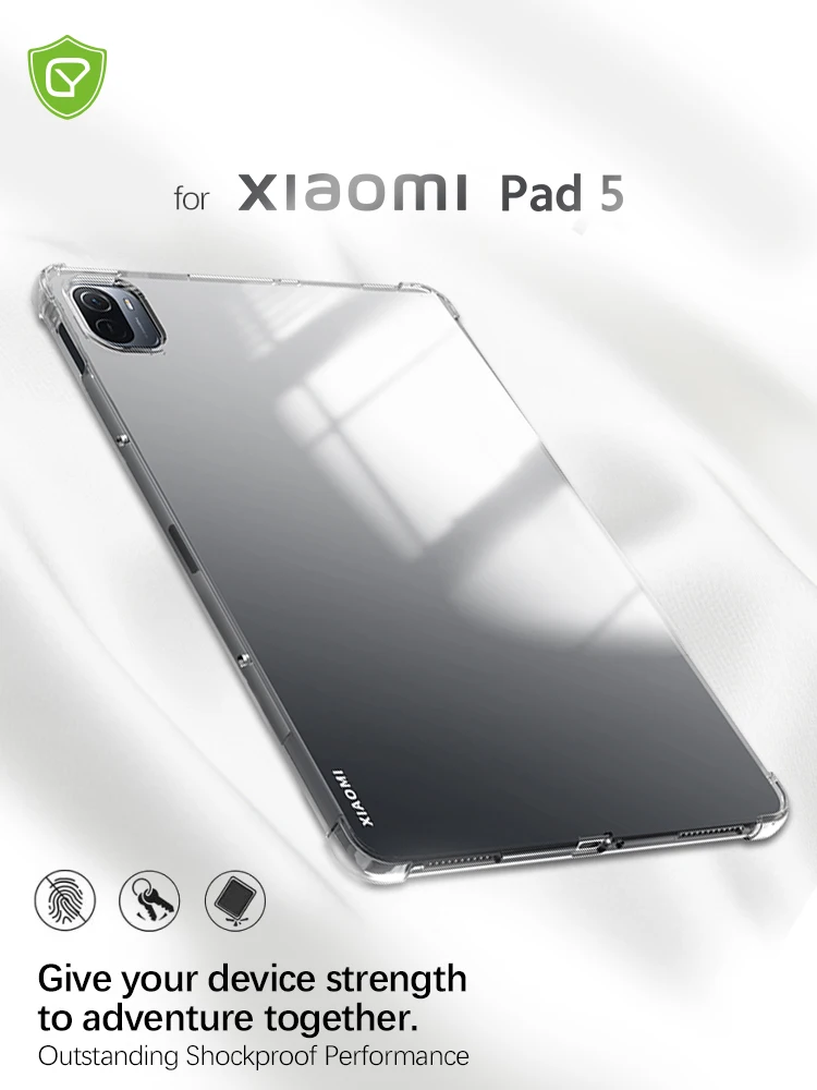 Мягкий ТПУ Для XiaoMi Pad 5 Pro Чехол прозрачная задняя крышка для MiPad прозрачный чехол