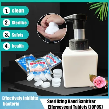 

best selling 2020 products Effervescent Tablets Germicidal Antibacterial Hand Sanitizer 10 Tablets + Bottle support dropshipping