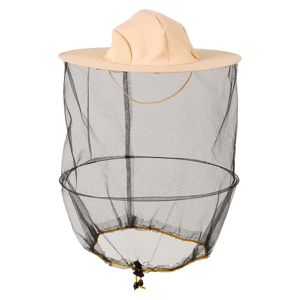 

Outdoor Beekeeper Hat Anti-mosquito Mesh Face Mask Protective Bee Insect Net Veil Hat Face Head Neck Cover Hat