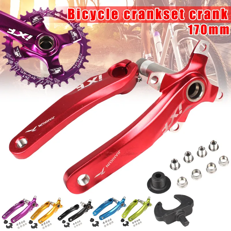 Bike Crankset Narrow Wide Single Chain Ring 170mm Bottom Bicycle Crankset for Mountain Bike SAL99