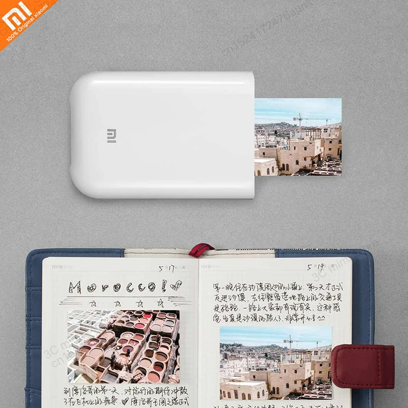 

Original Xiaomi mijia AR Printer 300dpi Portable Photo Mini Pocket With DIY Share 500mAh picture printer pocket printer