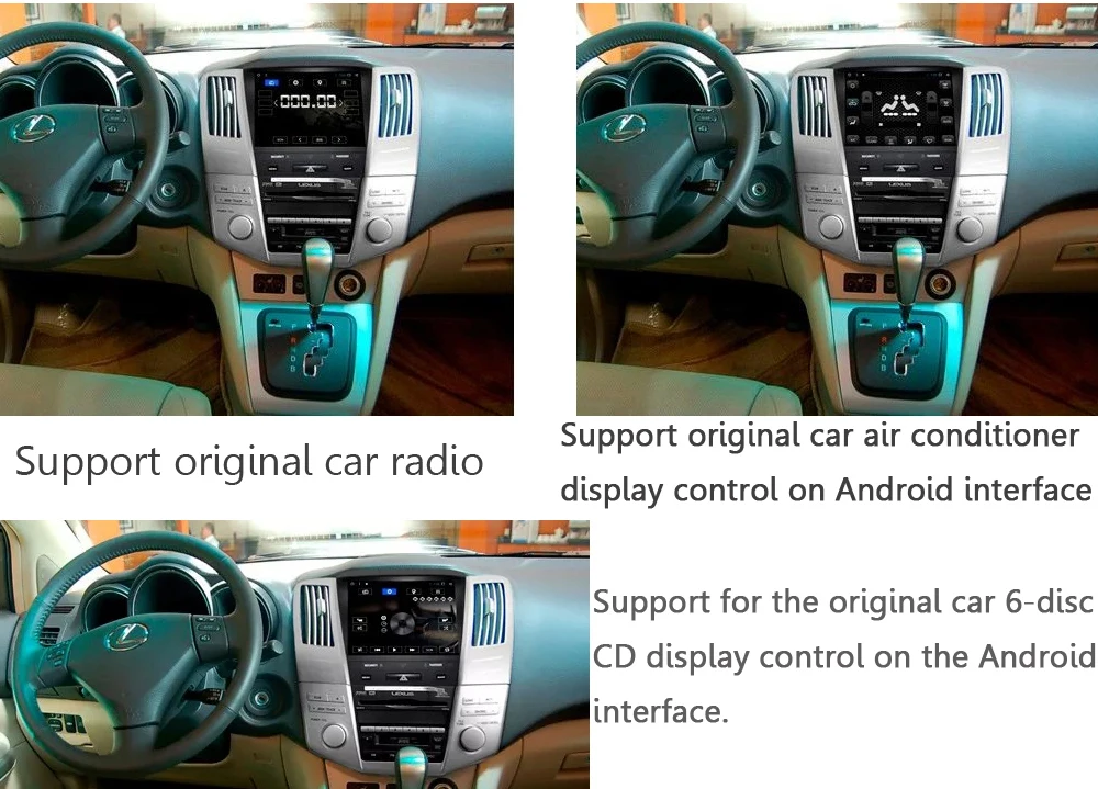 Liandlee Android Screen For Lexus RX300 / For Toyota Harrier 2003~2008 Car Carplay BT Wifi GPS Navi Navigation Map Camera Media