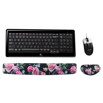 

Memory Foam Ergonomics Mouse & Keyboard Wrist Rest Support Pad Cushion for Office Work and PC gaming, Wrist Pain Relief