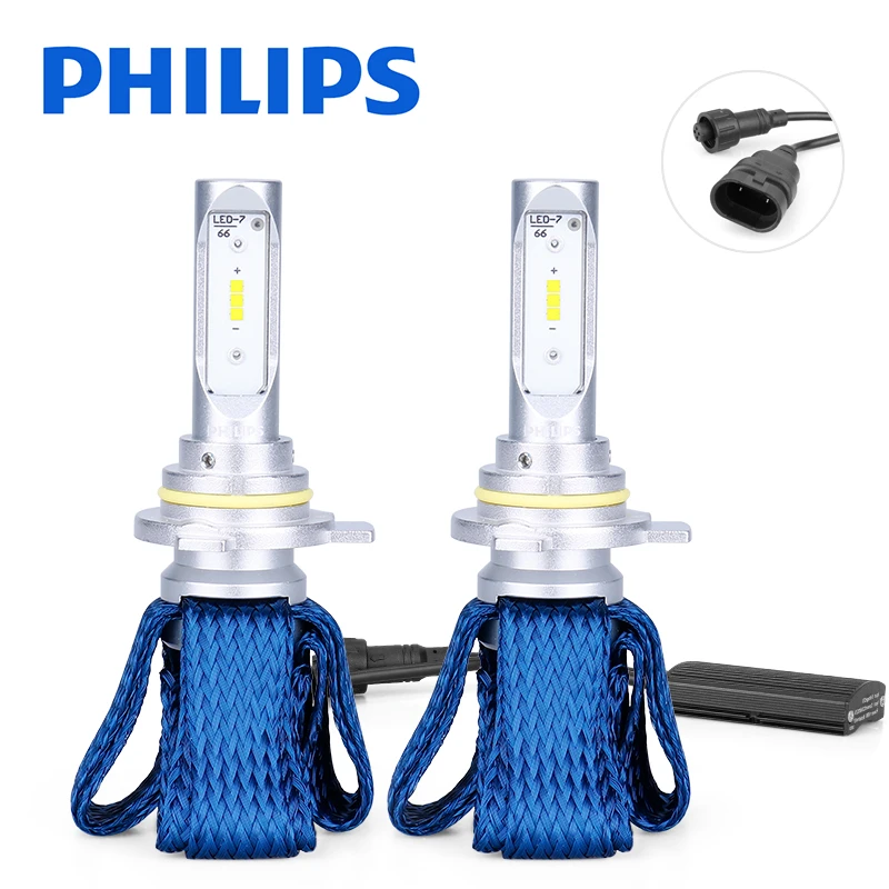 Philips оригинальные 9012 светодиодный лампы HIR2 для автомобильных фар 6000K