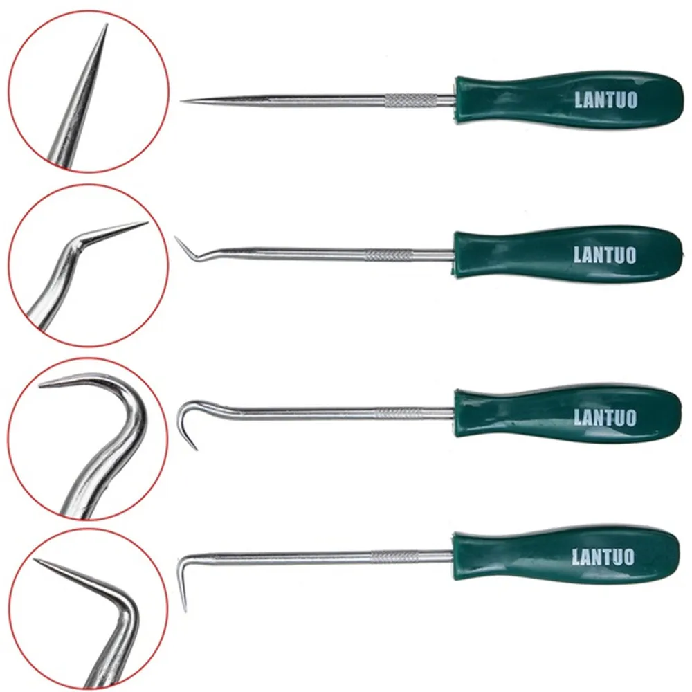 

135mm Car Auto Vehicle Oil Seal Screwdrivers 4Pcs Set O-Ring Seal Gasket Puller Remover Pick Craft Hand Hooks Tool Free Shipping