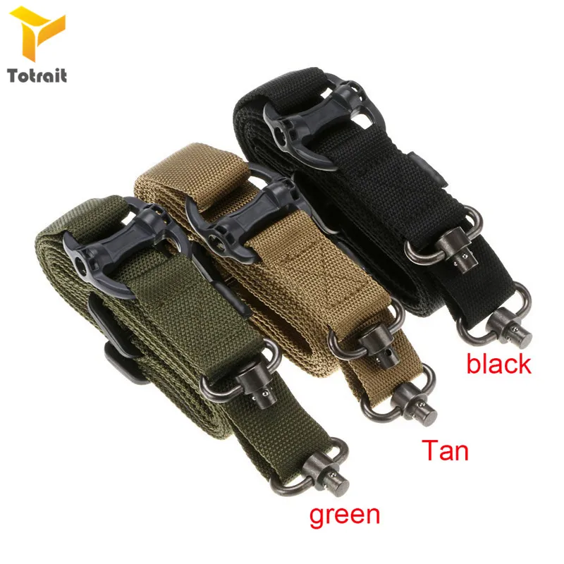 

TOtrait MS4 Tactical Outdoor camping Adjustable Two 2 Points Tactical Rifle Gun Sling Nylon Belt Rope