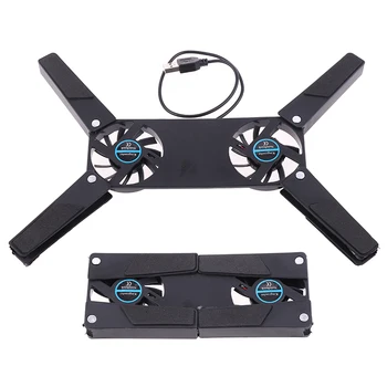 

5V CPU Cooler Foldable USB Cooling Fan Mini Octopus Cooler Pad Quiet Stand Double Fans For 7-15 Inch Notebook Laptop