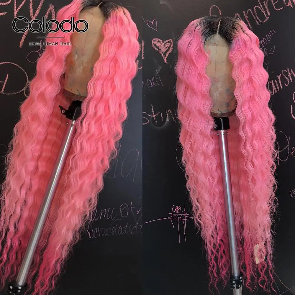 Colodo Pre Geplukt 1b Wortels Ombre Menselijk Haar Pruik Braziliaanse Remy Bruin Diepe Golf Pruik Roze Kant Voor Menselijk Haar pruiken Voor Vrouwen Colodo Pre Geplukt 1b Wortels Ombre Menselijk Haar Pruik Braziliaanse Remy Bruin Diepe Golf Pruik Roze Kant Voor Menselijk Haar pruiken Voor Vrouwen