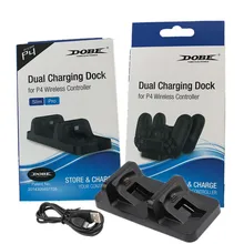 PS4 USB порт двойная зарядная док-станция Подставка держатель Поддержка зарядное устройство для sony PS4/playstation 4 тонкий игровой контроллер